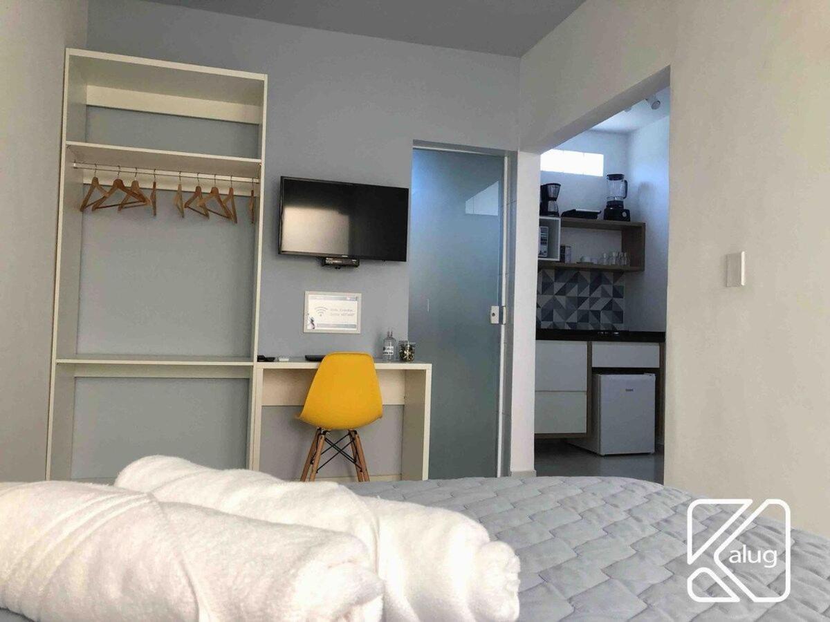 Kalug - Estúdio Ideal Casal Com Ar, Secador De Cabelo, Netflix E Wi-fi 200mbps Na Dos Milionários Apartamento *